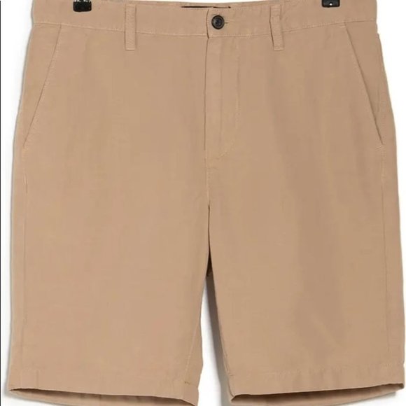 NEW without tags John Varvatos  Linen Shorts in Sand Stone Khaki - Picture 2 of 3